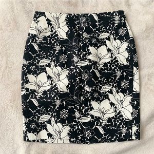 J.Crew floral pencil skirt